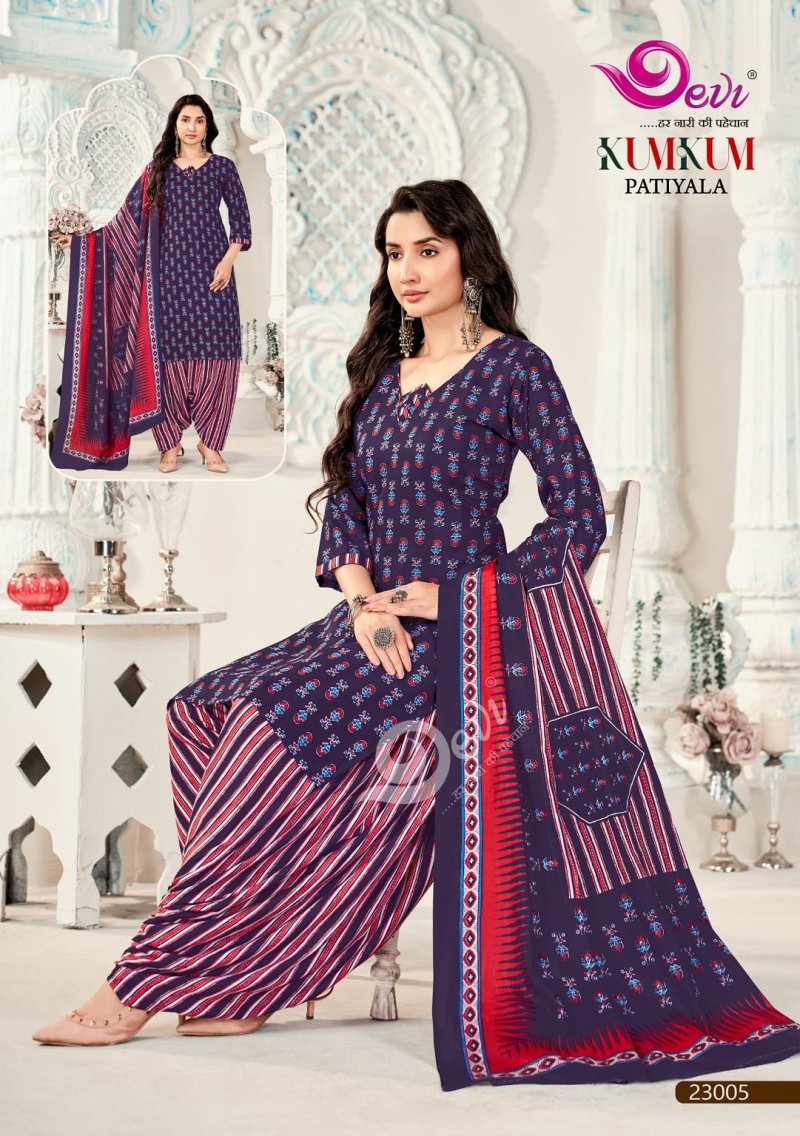 Kumkum Vol 23 By Devi Indo Cotton Readymade Dress